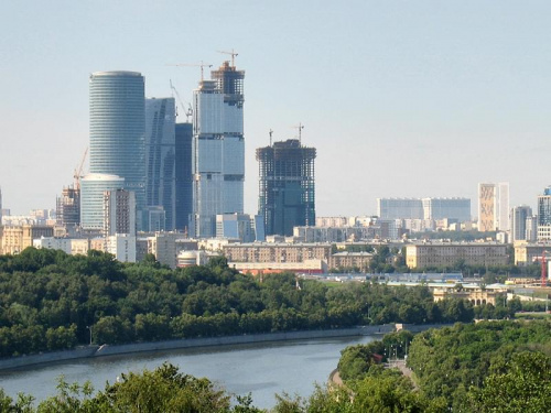 Moskiewskie City - w budowie #rosja
