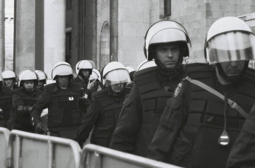 Warszawa Protest Stoczniowców 29_IV_2009 #Warszawa #Protest #Stoczniowcy #Policja