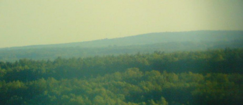 Diabla Góra (285m) widziana z Góry Sławno. Po lewej stronie od wzgórza powinna znajdować się Buczyna oraz wieża RTV Dobromierz. #Dobromierz #DiablaGóra