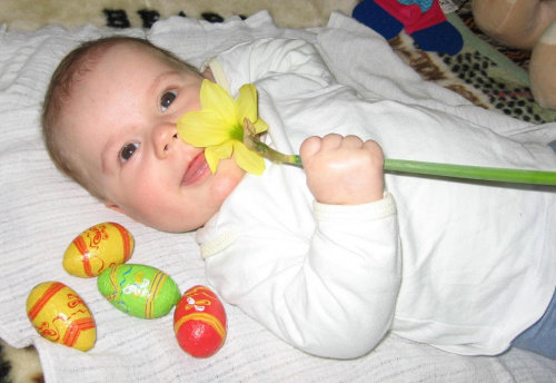 ale dobry kwiatuszek #dziecko #niemowlę