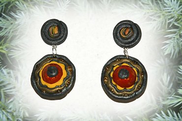 4741 #fimo #kolczyki #komplety #modelina