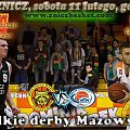Plakat zapowiadający spotkanie I ligi koszykówki mężczyzn pomiędzy drużynami MKS Znicz Basket Pruszków i Rosa Radom #ZniczBasket #Pruszków #koszykówka #ILiga #PZKosz #kosz #basket #Rosa #Radom