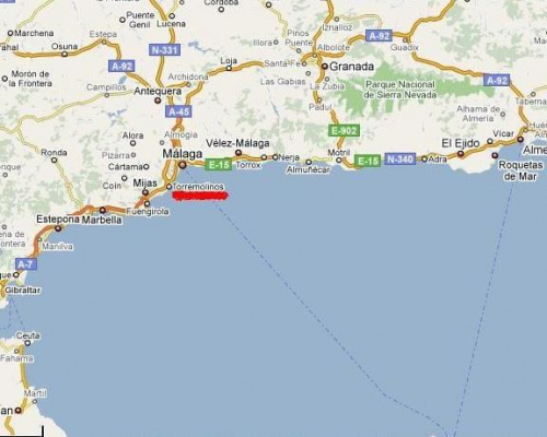 #CostaDelSol #Andaluzja #Andalucia #Torremolinos #Malaga #Fuengirola #Hiszpania #Gibraltar #mapa #mapka #map