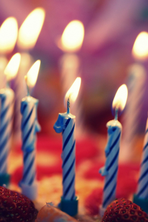 Świeczki #urodziny #tort