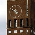 Oslo zegar na Ratuszu
