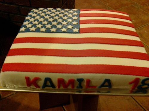Tort - flaga amerykańska #tort