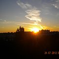 wschód słońca Toruń