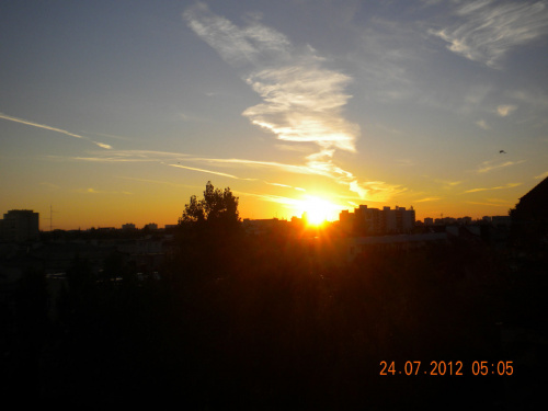 wschód słońca Toruń