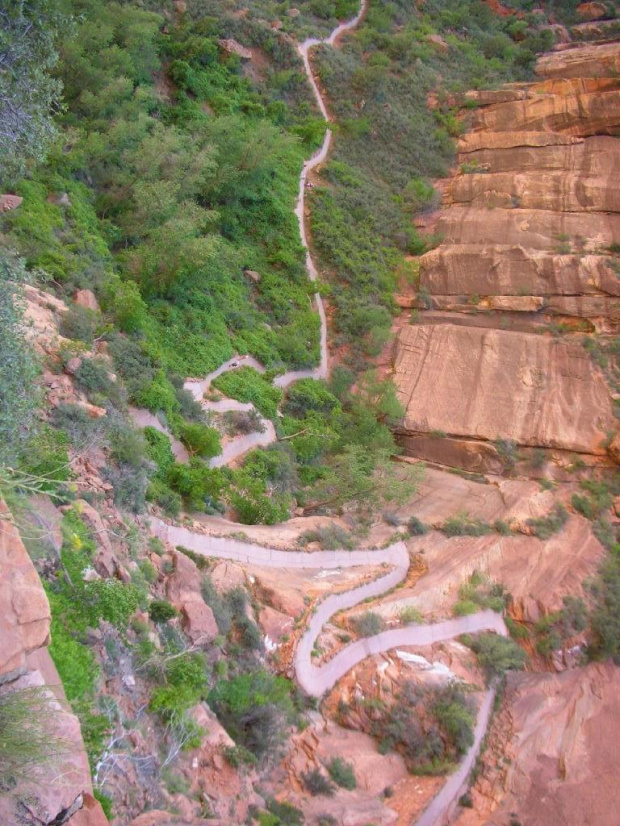 Droga przez męke na Lądowisko Aniołów - Zion Park