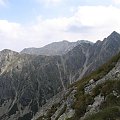 Żółta Turnia, Wierch pod Fajki, Pańszczyckie Czuby, Skrajny i Pośredni Granat. Na drugim planie: Mała Koszysta i Koszysta. #Góry #Tatry