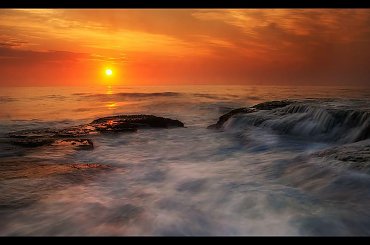 wschód #chmury #ocean #poranek #przyroda #woda #WschódSłońca