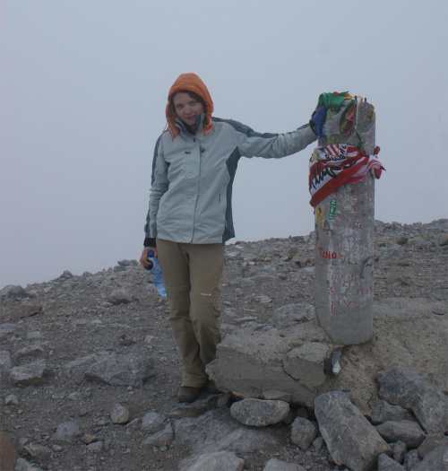 Pireneje - sierpień 2009 - Na szczycie Monte Perdido - 3355 m n.p.m.