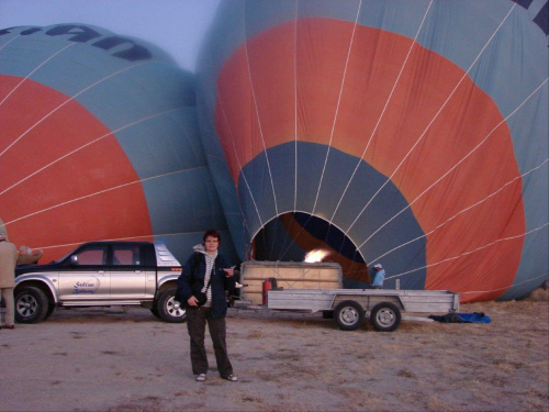 przed lotem balonem