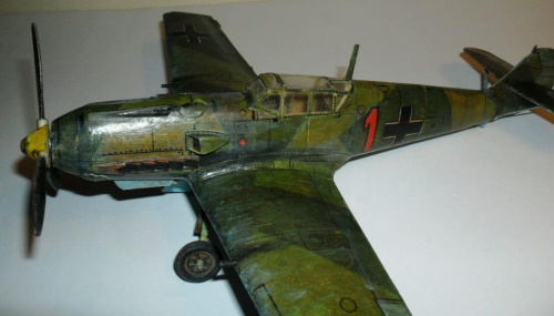 Messerschmitt Bf 109 E model karton 1:33