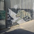 Grafitti na murze oddzielającym Betlejem od Jerozolimy #Betlejem