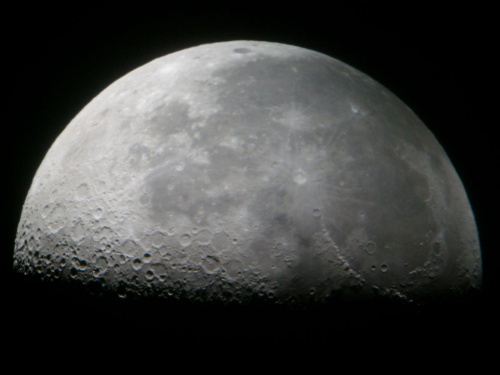 Księżyc z nocy z 20 na 21 października 2008r. #Astronomia #Księżyc