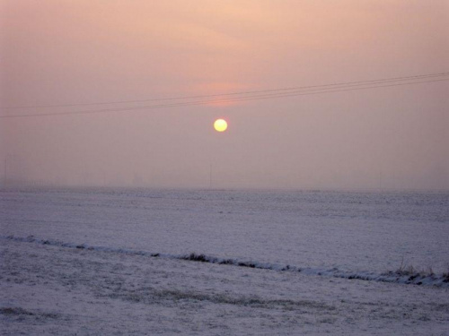 Zachód słońca :D #zima #zachod #ZachodSlonca #slonce #KowalewoOpactwo