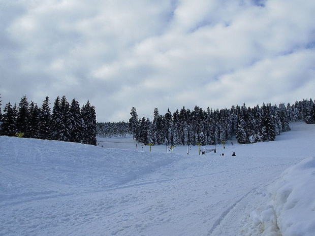 na dole śnieg na górze śnieg a wokół pustka #góry