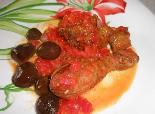 Pałki w czerwonym sosie #mięso #warzywa #obiad