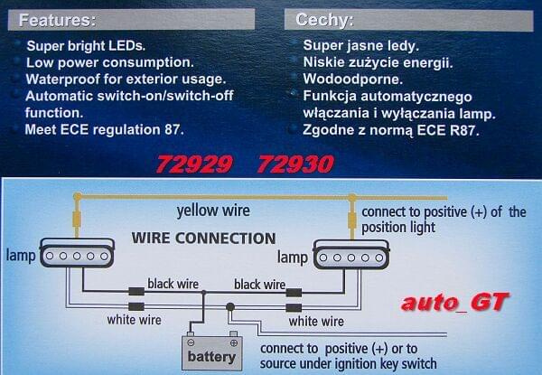 ŚWIATŁA DO JAZDY DZIENNEJ DRL ATAEST 44 LED #ŚWIATŁADZIENNELED