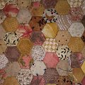 patchwork szyty ręcznie #patchwork #SzycieRęczne #hexagon
