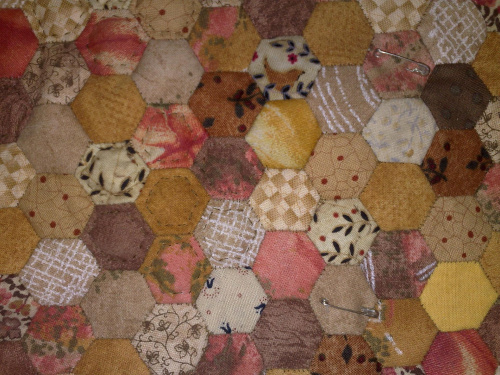 patchwork szyty ręcznie #patchwork #SzycieRęczne #hexagon