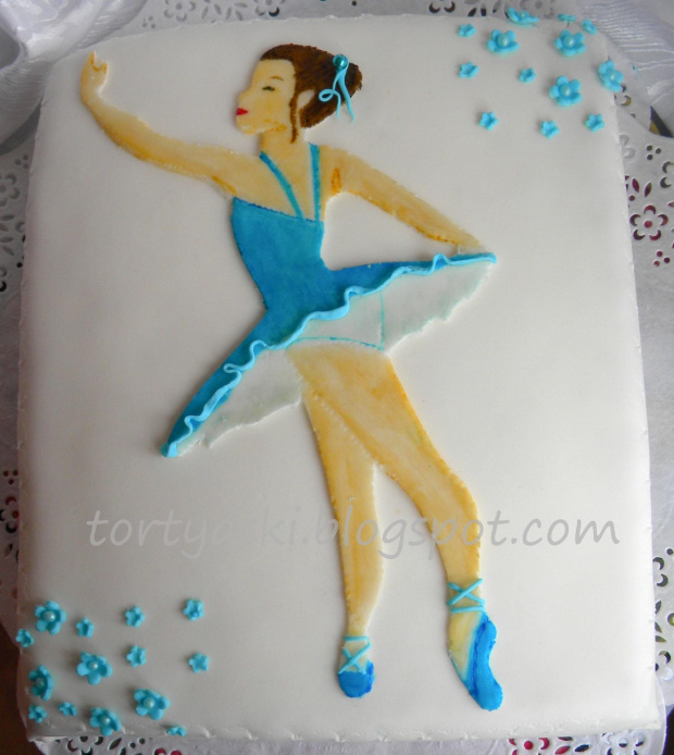 Tort z baletnicą #baletnica #tort