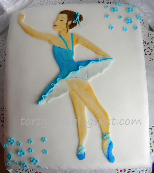 Tort z baletnicą #baletnica #tort
