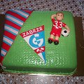 Tort Górnik Zabrze #tort #cake #urodzinowy #GórnikZabrze #piłkarz