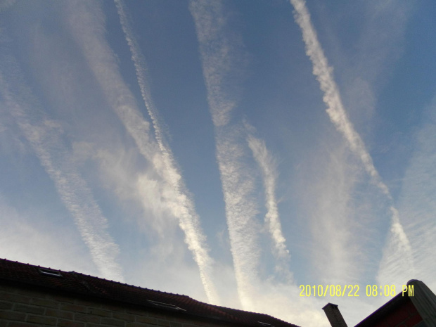 okolice Brukseli 22/08/2010 #chemtrails #SmugiChemiczne #opryski