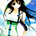 #dziewczyna #lato #anime #manga #rysunek #zieleń #włosy #kapelusz #sukienka