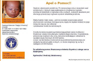 http://pomagamy.dbv.pl/ #Apel #aktualności #ChoreDzieci #darowizna #schorzenie #FundacjaDzieciom #ZdążyćZPomocą #OpiekaRehabilitacyjna #Fiedziuszko #organizacja #PomocCharytatywna #PomocDzieciom #PomocnaDłoń #pomóż #rehabilitacja #sponsor