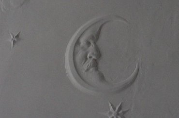 Sztukateria sufitowa w pałacu von Redenów w Bukowcu k. Jeleniej Góry,pokój księżycowy #Bukowiec #JeleniaGóra