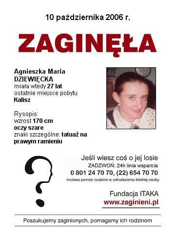 #AgnieszkaDziewięcka #Kalisz #PLAKATZITAKA #wielkopolskie #AkcjaPlakat #PLAKAT #ITAKA #pomóż #apel