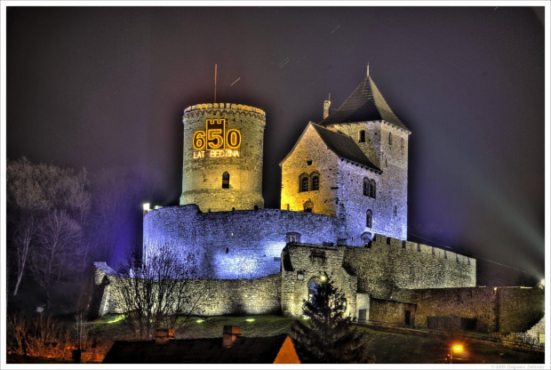 #zamek #będzin #hdr #noc #światła
