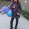 Ja na dworze 1 stycznia 2009 po imprezie z Patrycją...