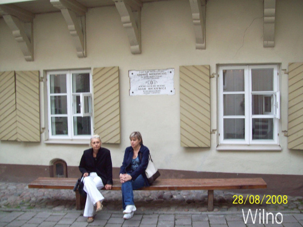 Wilno - Dom w którym
mieszkał A. Mickiewicz.