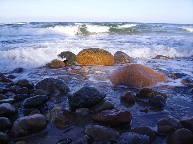 #morze #kamienie #woda #fala #natura #słońce