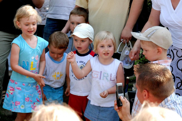 od lewej: Julka, Filip, Mateusz (z tyłu), Adrian, Martynka