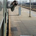 To jeszcze raz Pani professionalistka :) w akcji :D Schneeflocke #pociąg #zdjęcie #kadr #Schneeflocke