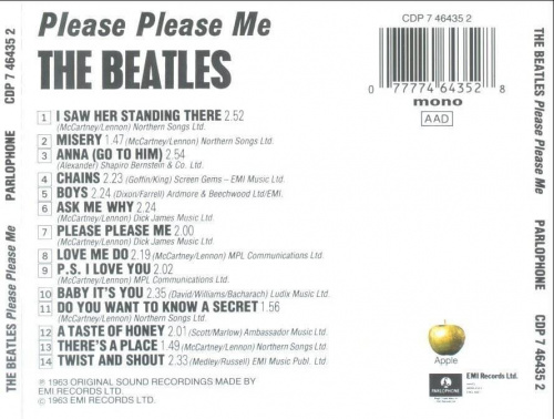The Beatles-Please, Please Me-back
