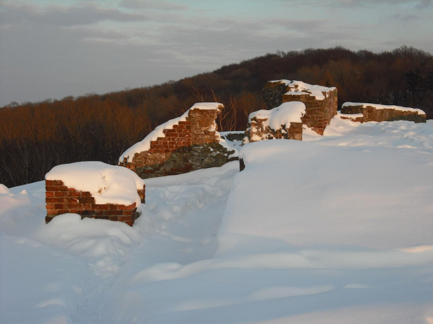 ruiny zamku na górze św.Marcina/Tarnów/ #zima