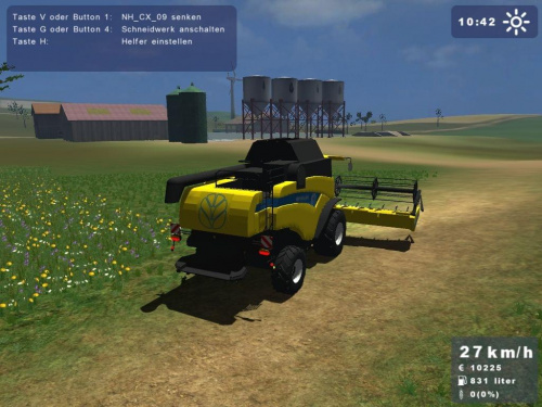 New Holland CX860 żółty #Landwirtschafts #Simulator2009 #NewHolland #Holland #CX860