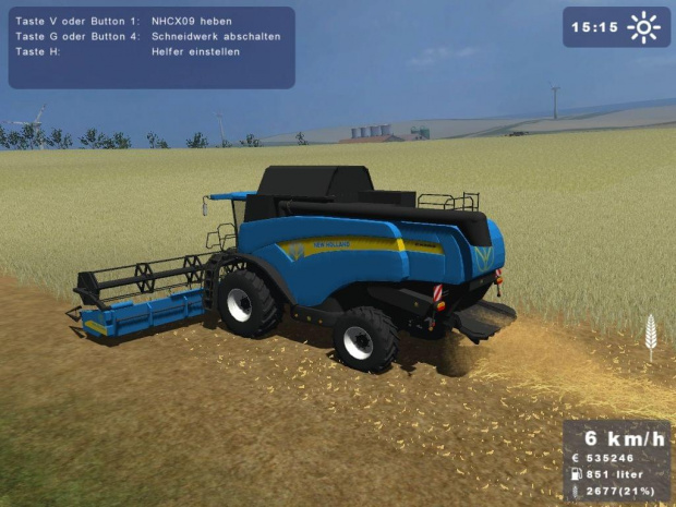 New Holland CX860 niebieski #Landwirtschafts #Simulator2009 #NewHolland #Holland #CX860