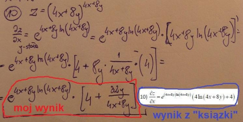 zadanie z pochodnych cząstkowych #zadanie